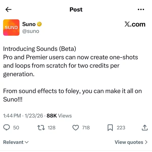 Ban Loops and One-Shot Generation on Suno AI