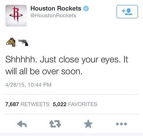 Bring back the excellent Houston Rocket's social media manager