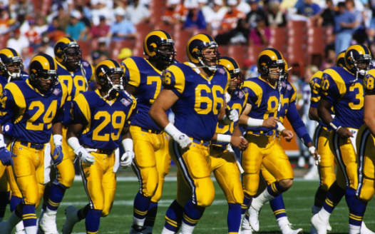 la rams blue and yellow jersey