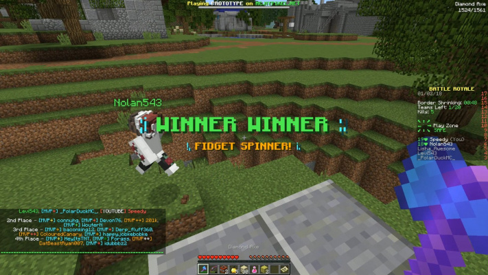 Change Hypixel's Battle Royale win message back to 