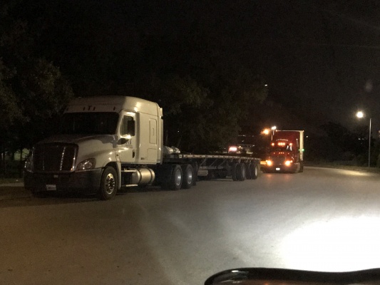 Commercial Vehicle Parking on Autumn Stage