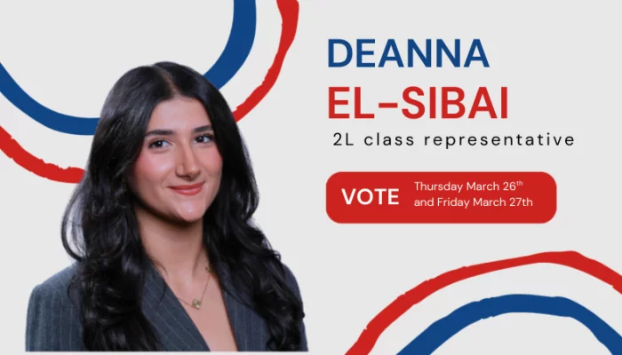 DEANNA EL-SIBAI FOR 2L STUDENT REP