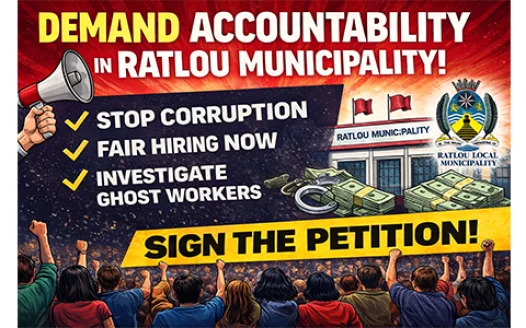 DEMAND FOR FAIR HIRING AND ACCOUNTABILITY IN RATLOU MUNICIPALITY