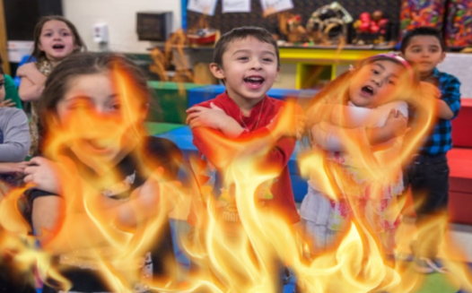 Let's pillage the Kindergarten hallway!