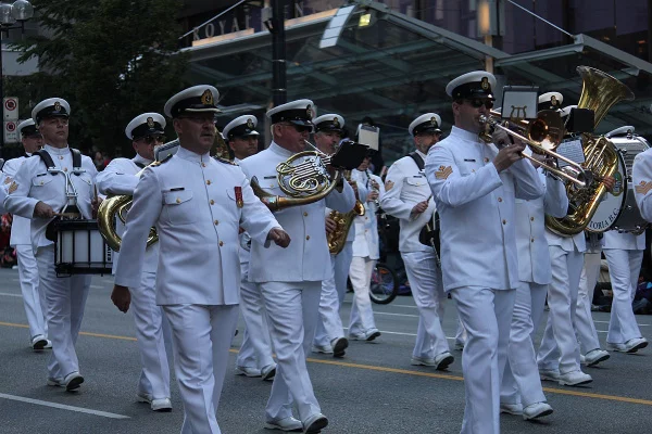Heart of Oak: The march past of the Royal Canadian Navy?
