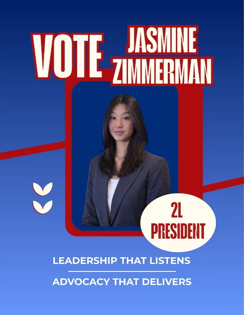 Jasmine Zimmerman for 2L President