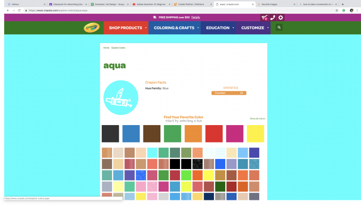 Make the pure aqua crayon happen