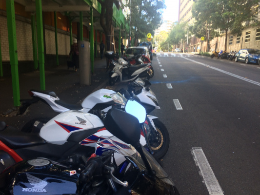 More motorcycle parking in Thomas St Ultimo NOW!