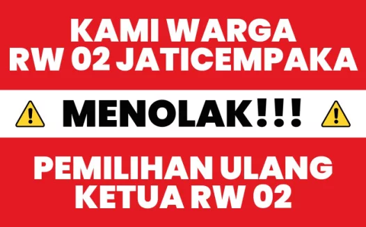 PETISI PENOLAKAN PEMILIHAN ULANG KETUA RW 02