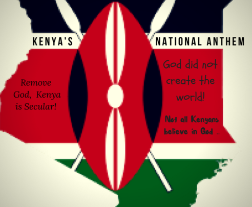 Remove 'God' from the Kenyan National Anthem