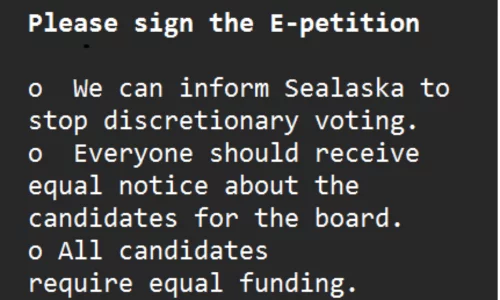 Sealaska Shareholder Resolution for Fair Elections 2026