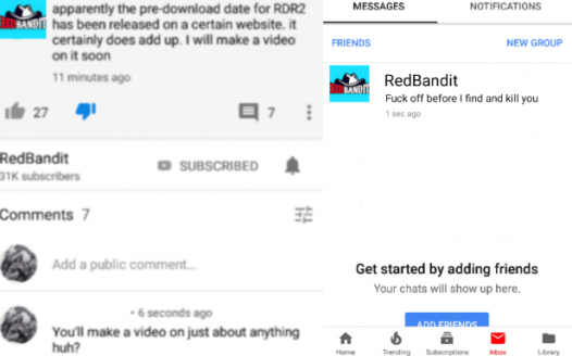 Shut down RedBandits YouTube Channel