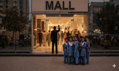 Stop Class-Based Discrimination at Dolmen Mall Karachi – Let Every Child Enter With Dignity