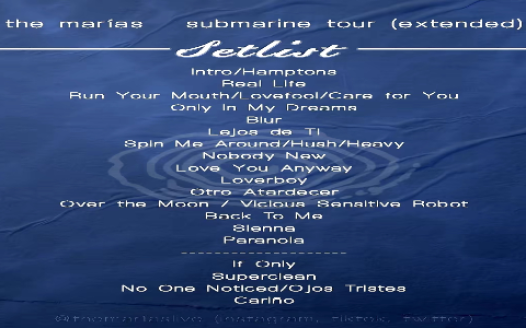 @themarías PLEASE ADD ECHO TO THE SETLIST ♡!!