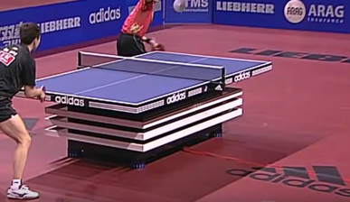 Change the angle of the table tennis videos