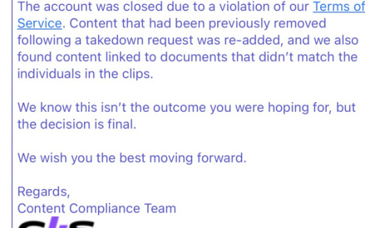 Urge Clips4Sale to Reinstate Florida Creator and Remove Disputed Clips