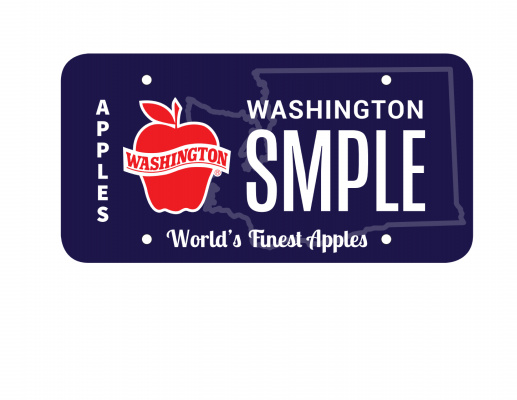 Washington Apples License Plate